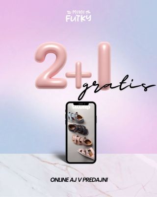 🎉2+1 GRATIS 🎉 ✨ AKCIA PLATÍ ONLINE AJ V PREDAJNI MINIFUTKY✨ Vyberte 3 kúsky z označenej ponuky a najlacnejší máte od nás...