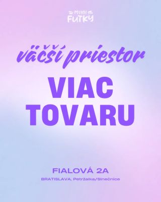 Viac priestoru znamená jediné....viac pre vás. 💜 Viac modelov, viac veľkostí, nové značky aj širší výber doplnkov. V novej...