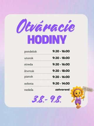 🕘 Dlhšie otváracie hodiny = viac času vybrať tie správne topánočky. 👣💜 Od dnes nás nájdete ešte dlhšie, takže sa nemusíte...