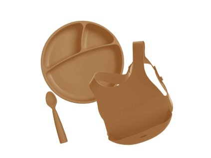 Minikoioi Feeding Set Woody Brown