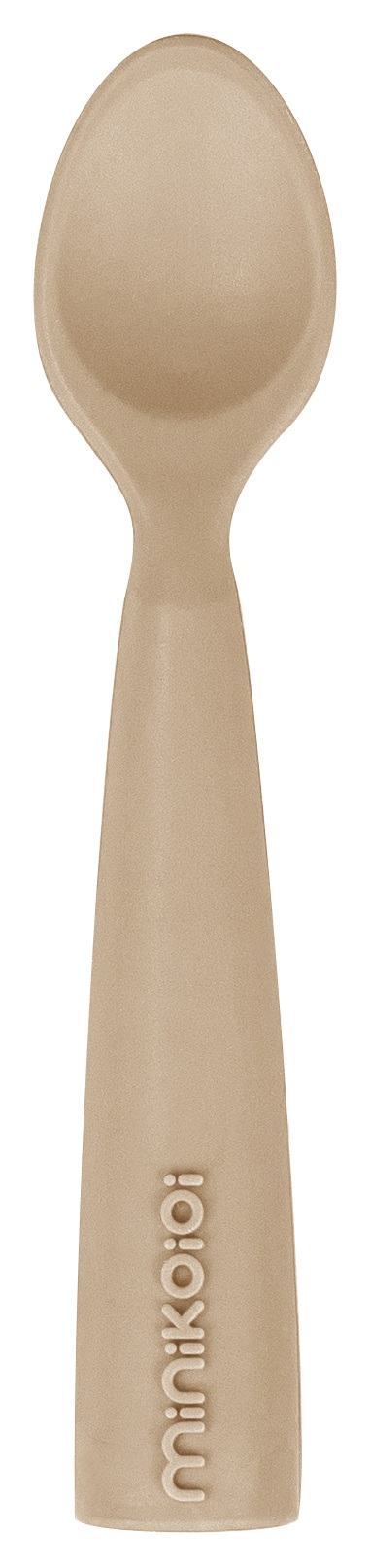 Levně Lžička silikonová - Bubble Beige