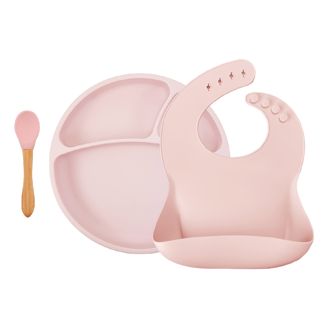 Set na stolování BLW II - Pinky Pink