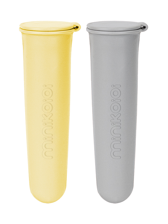 Tvořítka na zmrzlinu silikonová 2 ks - Mellow Yellow / Powder Grey