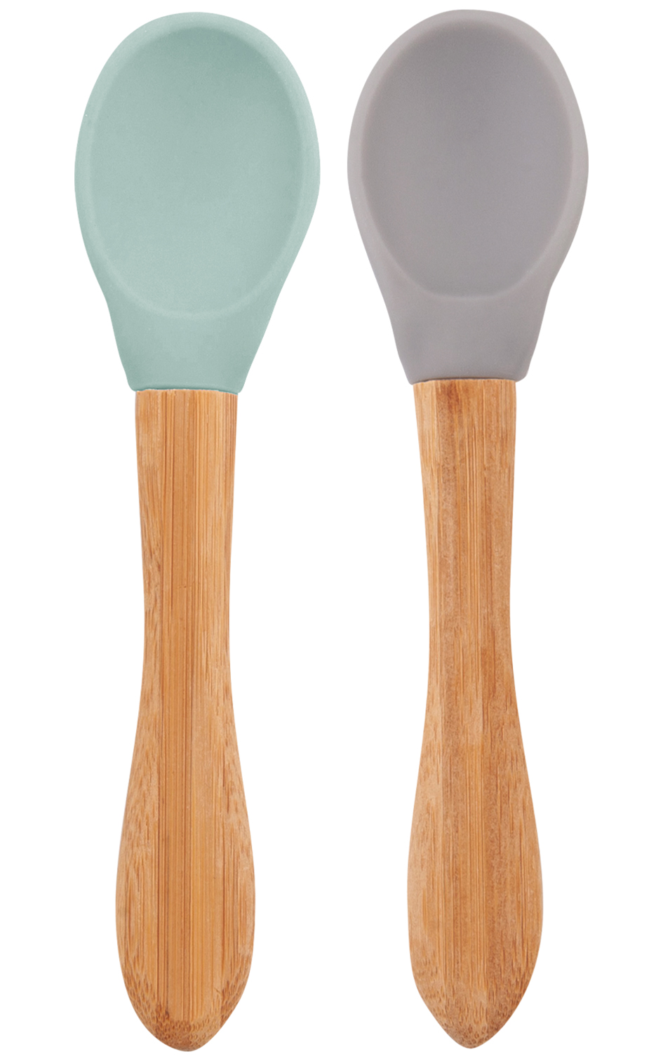 Levně Lžička s bambusovou rukojetí 2 ks - River Green / Powder Grey