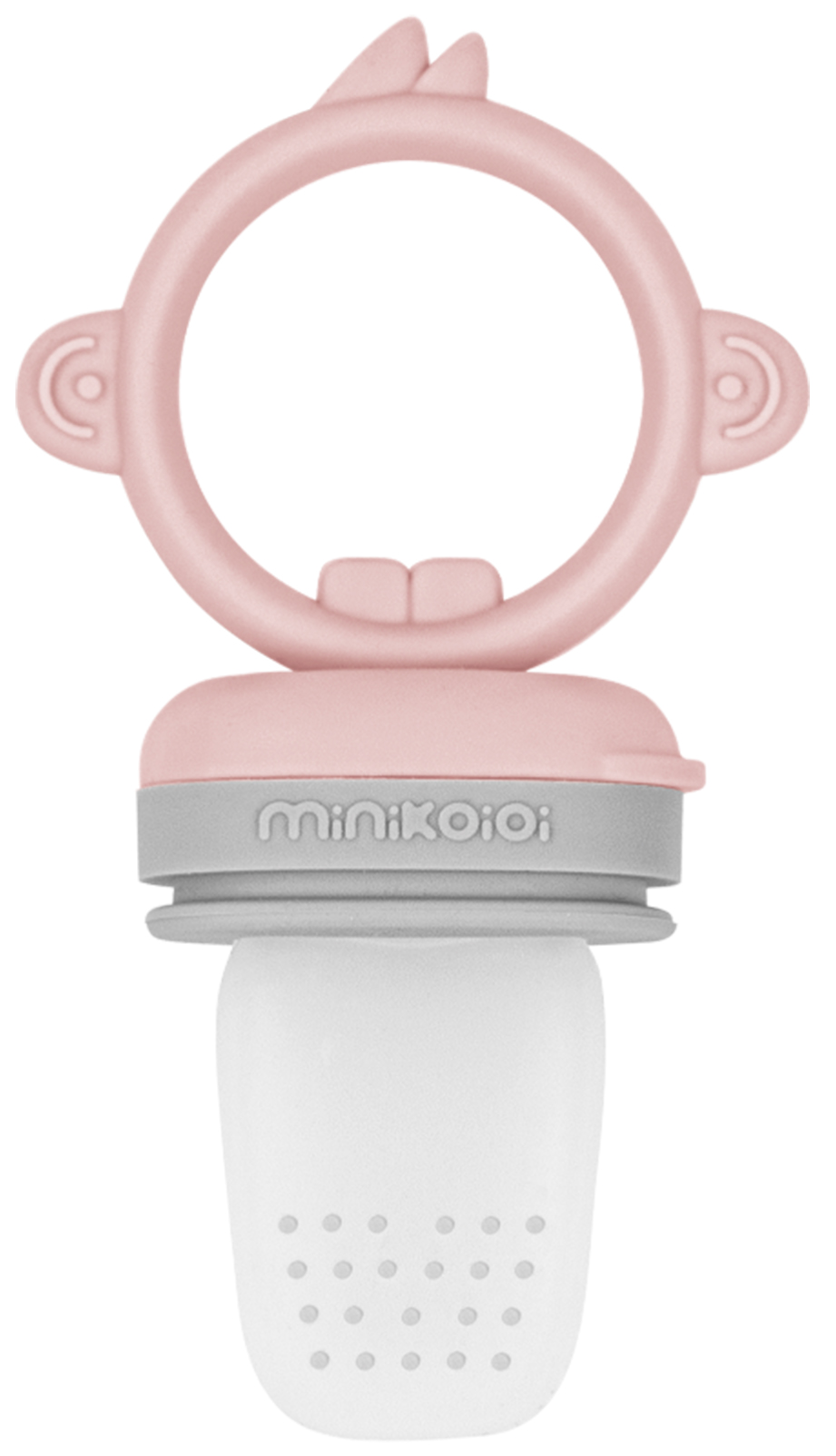 Levně Kousátko krmicí - Pinky Pink / Powder Grey