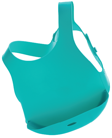 Levně Bryndák silikonový s kapsou - Aqua Green