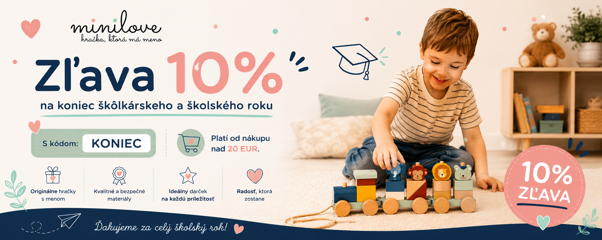 Zľava 10% ku koncu školského roku