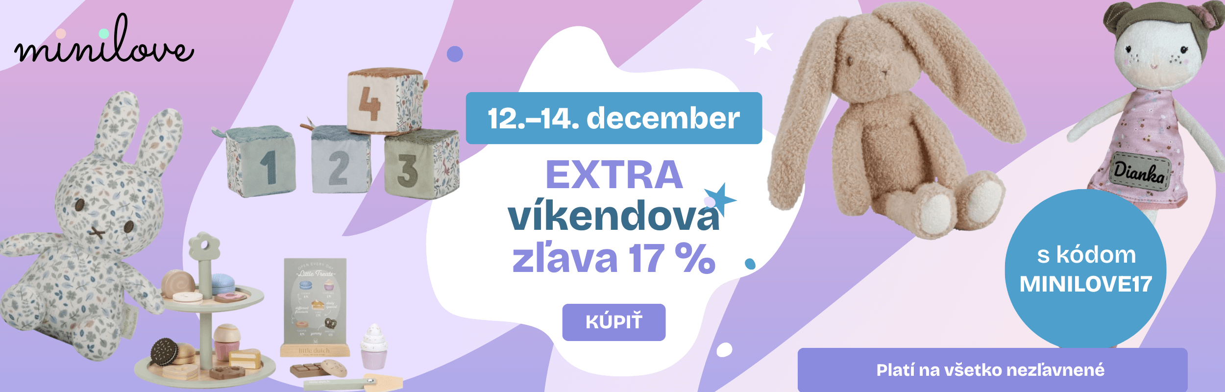 Extra vianočná zľava -17%, iba tento víkend