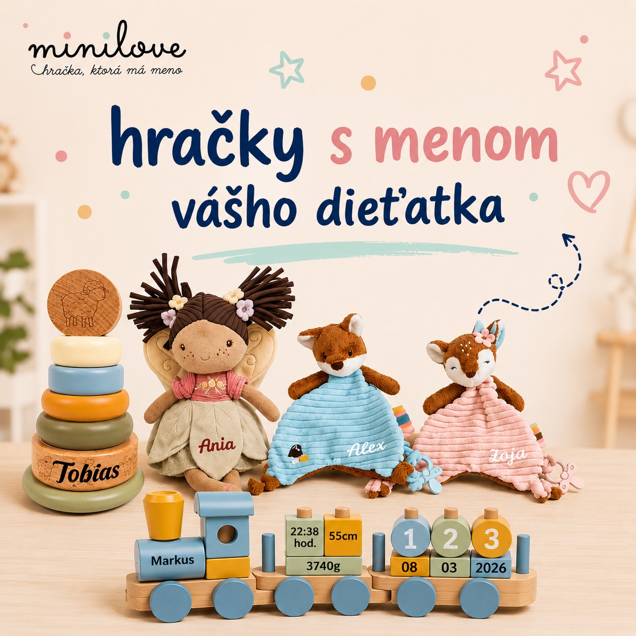 Hračky s menom
