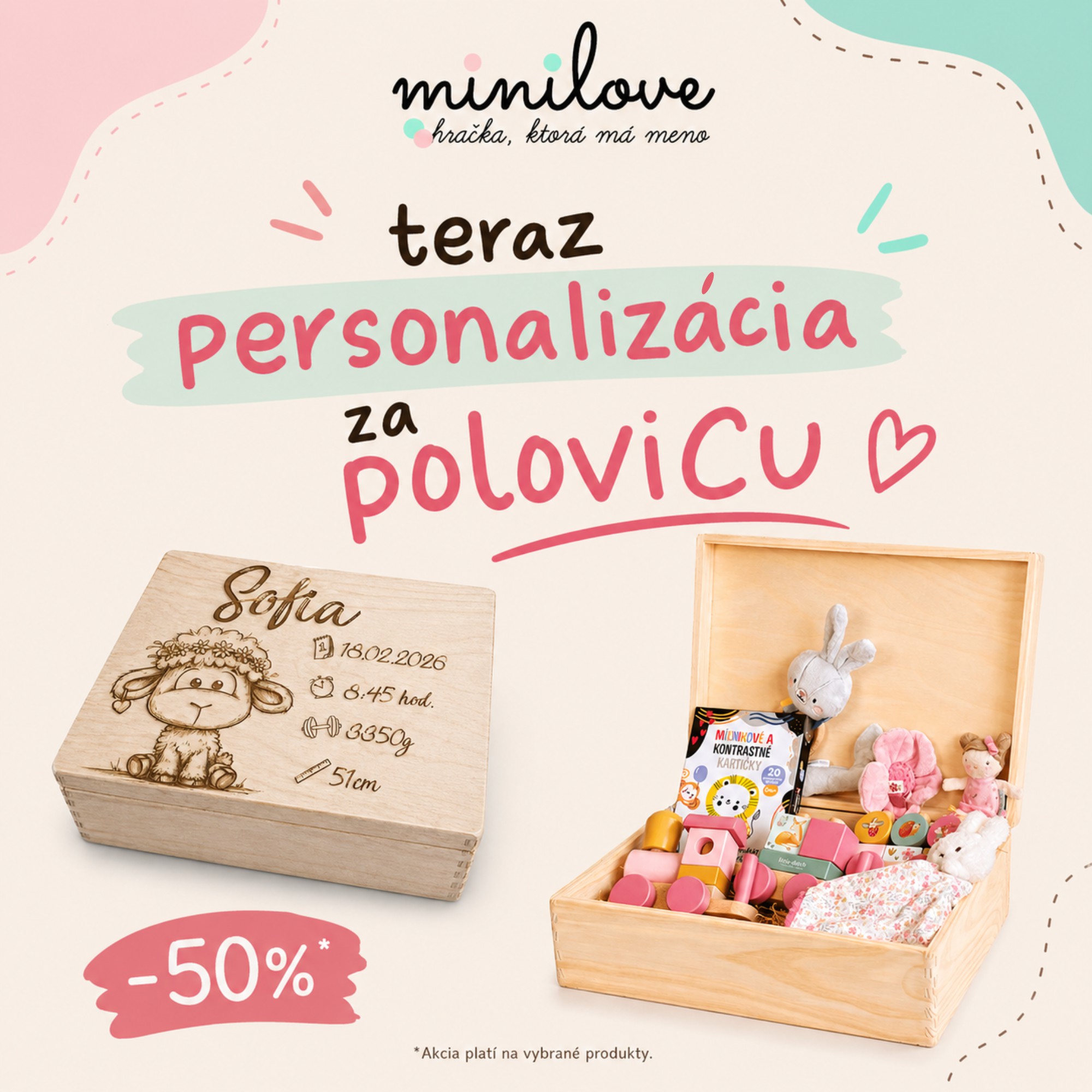 Personalizácia za polovicu