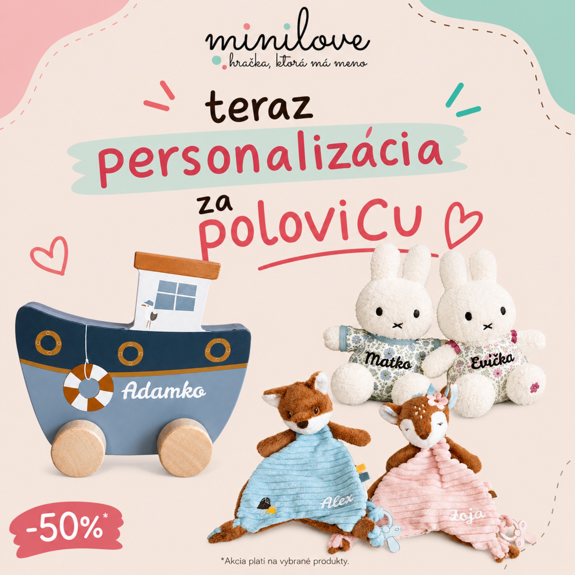 Personalizácia za polovicu