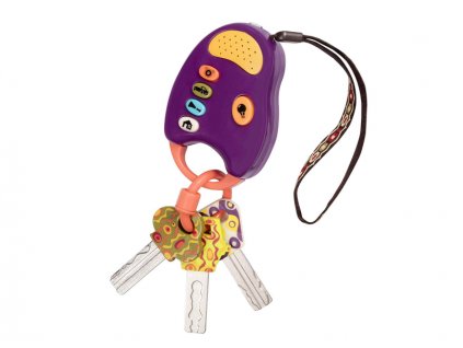B-Toys Kľúče k autu FunKeys fialové