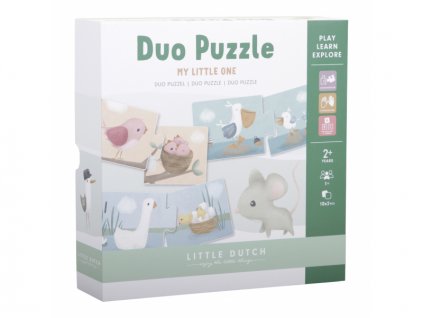 Little Dutch Duo puzzle Kvety a motýle