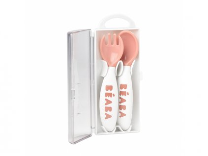 22071 beaba lyzicka s vidlickou v puzdre pink