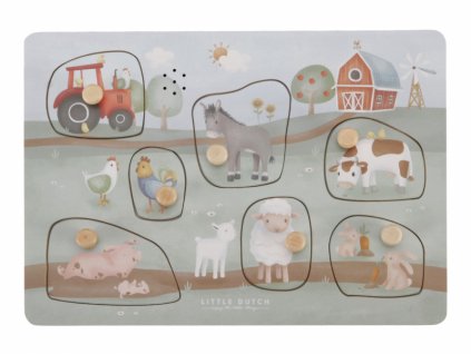 23991 little dutch vkladacie puzzle so zvukom farma