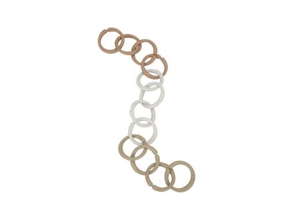 25014 little dutch spojovacie kruzky retaz beige