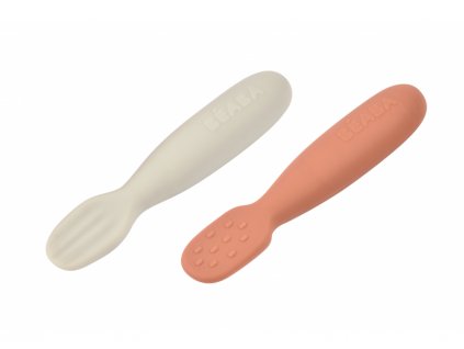 25050 beaba prve trenovacie lyzicky silikonove terracotta velvet grey