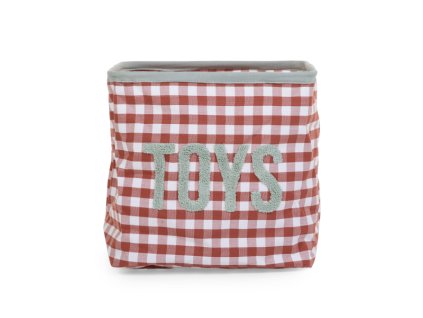40048 childhome kos na hracky 30x30x30 cm vichy terracotta