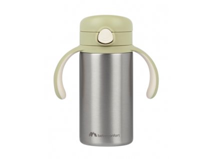 40633 bebeconfort hrncek termoizolacny so slamkou nerez 280 ml green