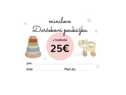47436 darcekova poukazka minilove 25 eur