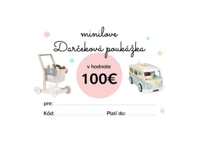 darcekova poukazka minilove 100 eur