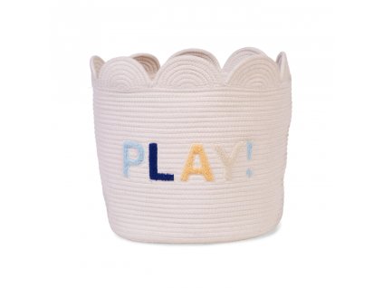 47637 childhome kos na hracky kvetina off white 35x35x35 cm