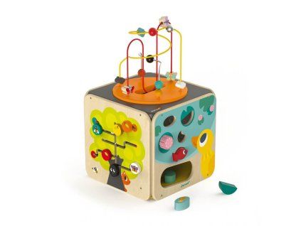 7488 janod multi activity kostka s motorickym labyrintem