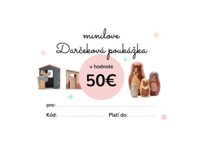 47433 darcekova poukazka minilove 50 eur