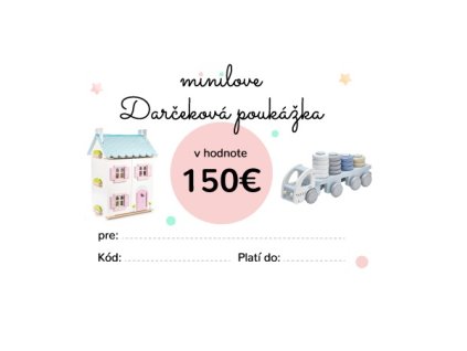 47442 darcekova poukazka minilove 150 eur