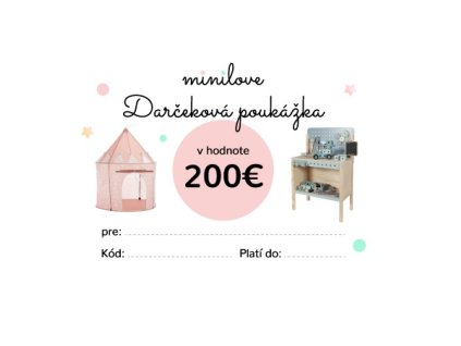 47445 darcekova poukazka minilove 200 eur
