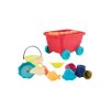 18537 b toys vozik s hrackami na piesok cerveny