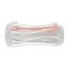 21438 2 beaba prva lyzicka silikonova 2ks s puzdrom old pink