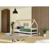 Benlemi Detská drevená posteľ domček SAFE 3v1 so zábranou a prístelkou Zvoľte farbu: