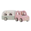 47574 4 little dutch auto s karavanom drevene