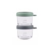 69342 1 beaba tegliky na jedlo sklenene 2x 150 ml green grey