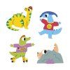 71454 5 janod stickers samolepky dinosaurus 100 ks od 3 rokov
