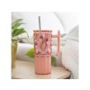 75120 1 quokka nerezovy termohrncek so slamkou umi floral coral 720 ml