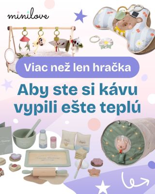 Snívate o tom, že si svoju kávu dopijete ešte teplú? ☕✨ V Minilove vyberáme hračky tak, aby deti nielen rozvíjali 🧠❤️, ale...