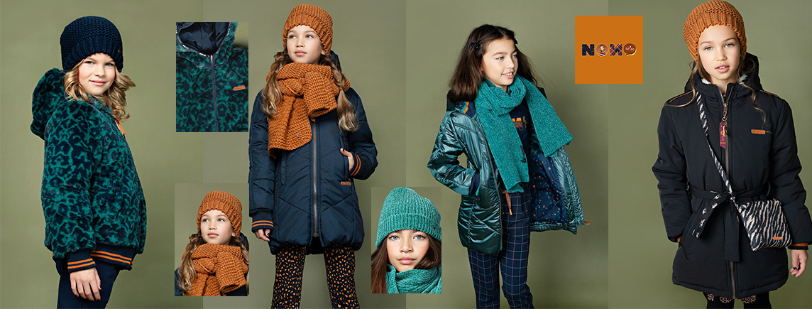 Zimní bundy čepice a šály pro holku NONO Holandsko
