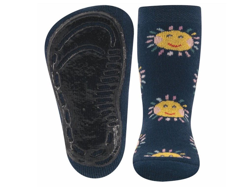 221211 1114 tmavě modré ponožky protiskluz sluníčko