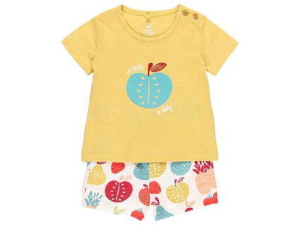 Kojenecký letní set tričko a šortky barevný dětský komplet Organic 100% bio bavlna 6090274512 a