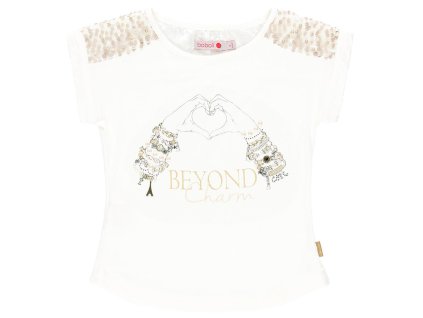 Dívčí tričko bílé elegantní Beyond Charm bílý top Boboli 7296151111 a
