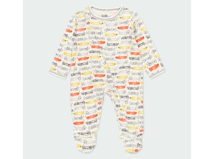 Kojenecký overal na zip barevný pejsek bio bavlna Boboli organic 15B1019794 a