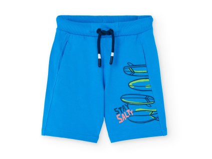 Chlapecké bermudy kraťasy modré šortky pro kluka 100% bavlna Boboli Surf 5311992606 a