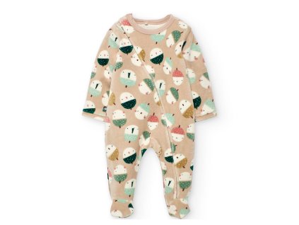 Kojenecký overal sametový Oříšek velurový overal na zip pro mimi Boboli 1421089697 a