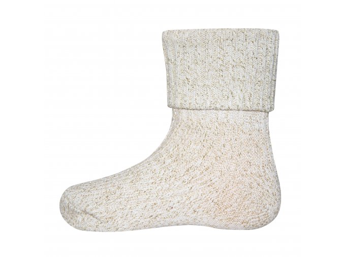 Ponožky se zlatou nití Creme (Barva béžová, Velikost EU 35-38)