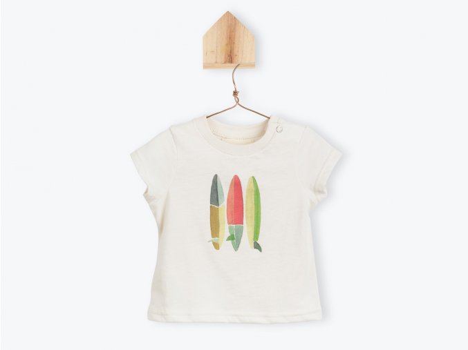 Dětské tričko s dlouhým rukávem barevné Surfy Organic