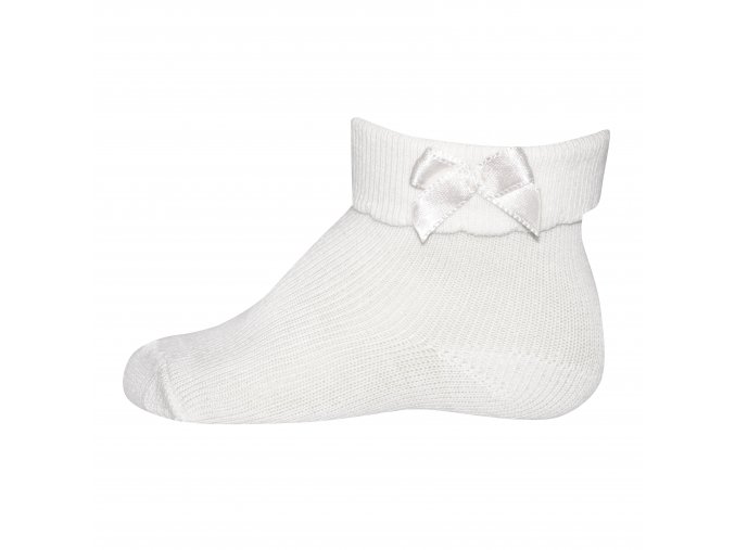 kojenecké dívčí ponožky s mašličkou bílé Ewers