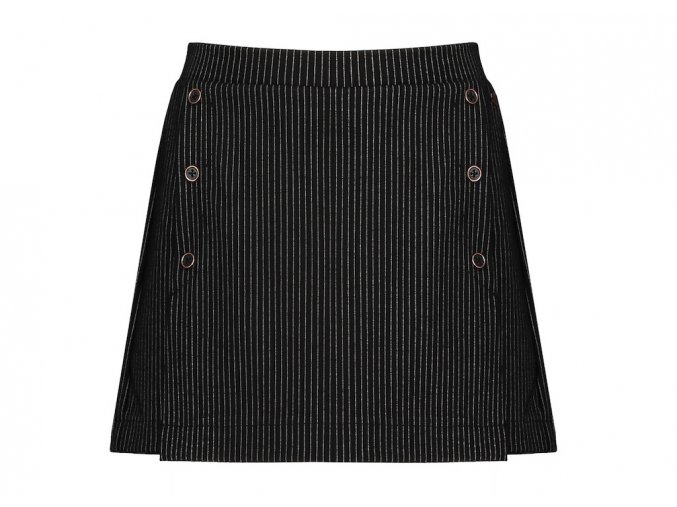 Dívčí šortky se sukní sukňové šortky černé elegantní proužek NoNo holka N108 5606 014 a