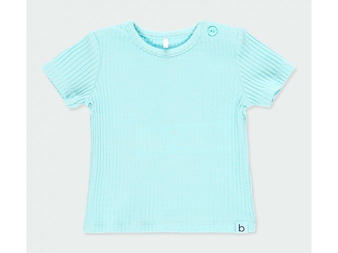 Kojenecké tričko žebrované Tyrkys Organic modré tričko mimi Boboli 1940042512 a
